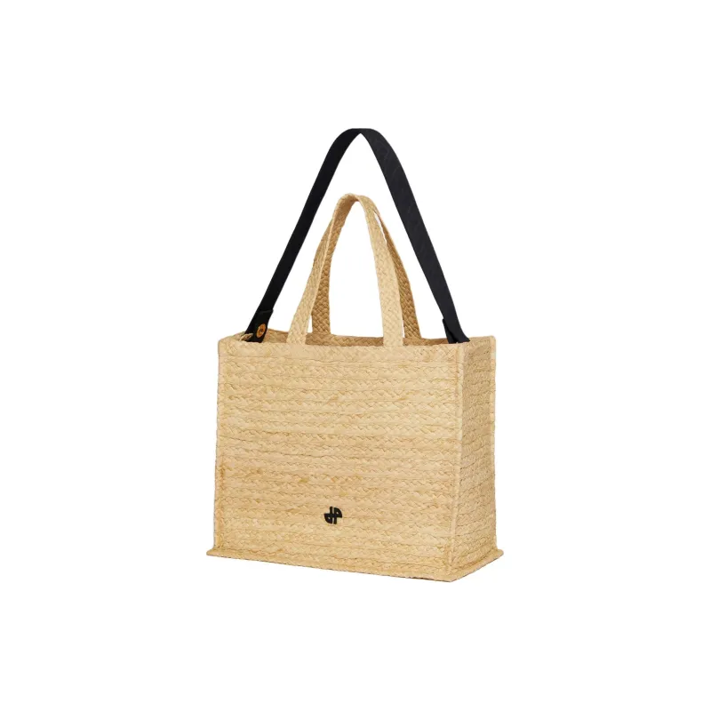 Patou Large Jp Raffia Tote Bag-2