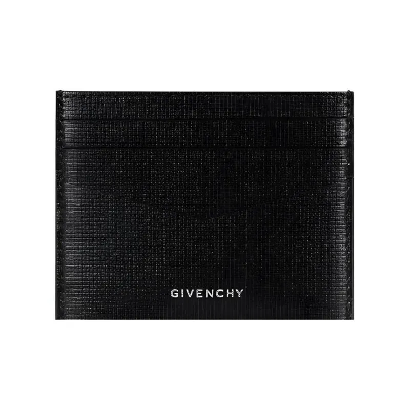 Givenchy 4G Calfskin Card Holder Men's Black-0