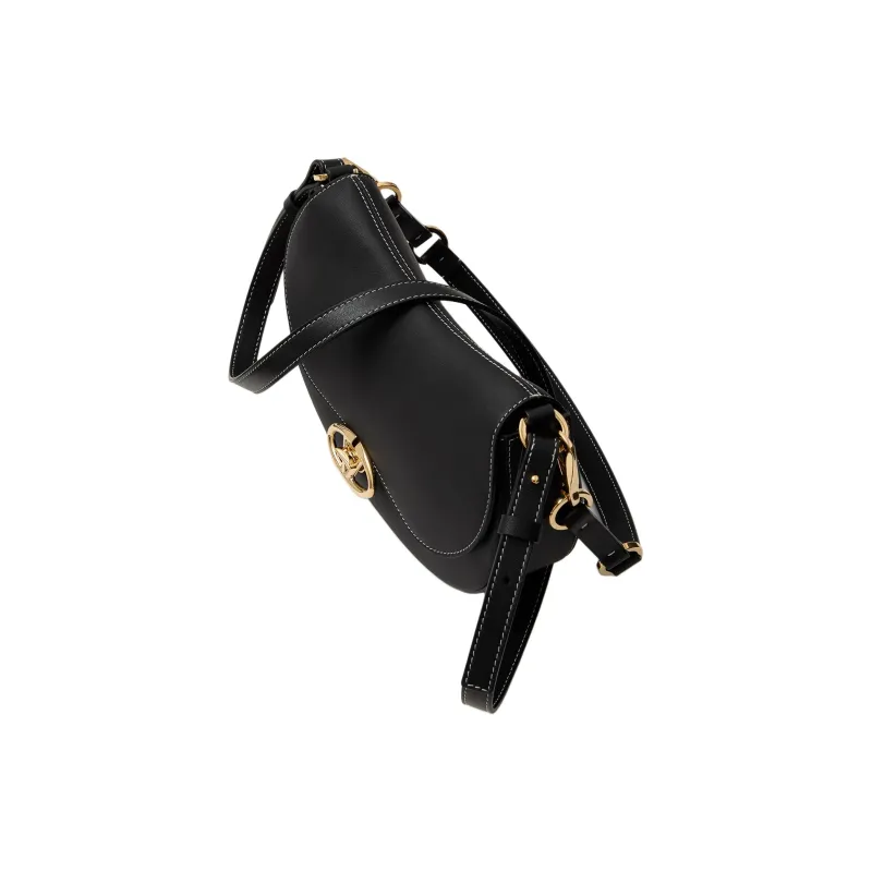 Valentino Calfskin Crossbody Bag Shoulder Bag Small Size Women's Black-4