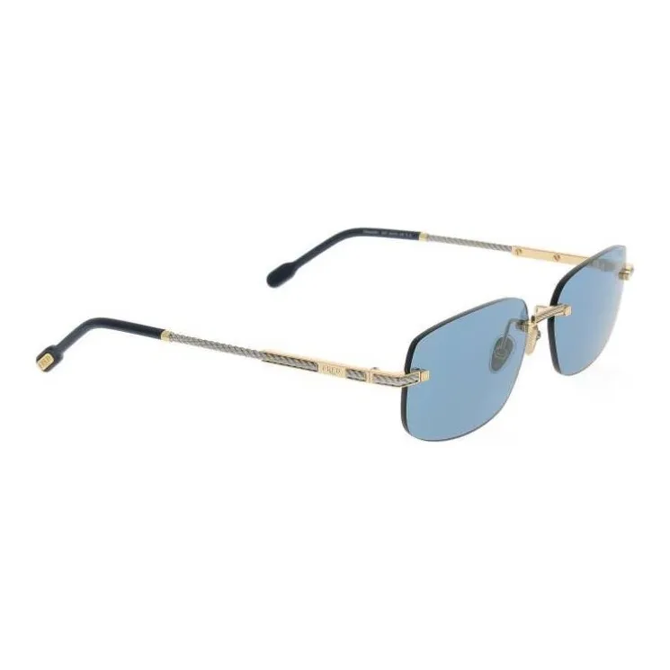 FRED   Irregular Shape Sunglasses Women's Gold-2