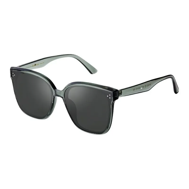 VEGOOS TR/Memory Plastic Square Sunglasses Unisex Black Frame-22