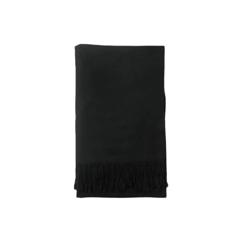 FANSIZHE Knit Scarves Unisex Black-1