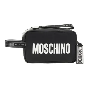 MOSCHINO Polyamide Makeup Bag Men's Black