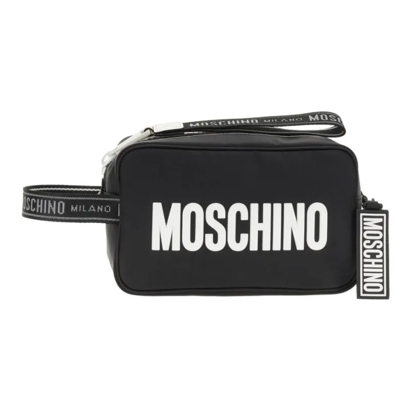 MOSCHINO Polyamide Makeup Bag Men's Black-0