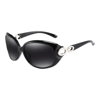 PRETTYALLUSION Oval Sunglasses Women's
