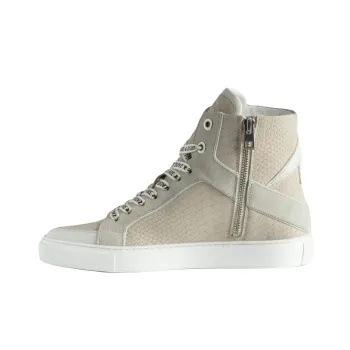 Zadig & Voltaire ZV1747 High-Top Skateboard Shoes Women's Beige