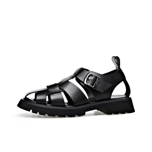 LUOMAIKE Beach Sandals Men's Black