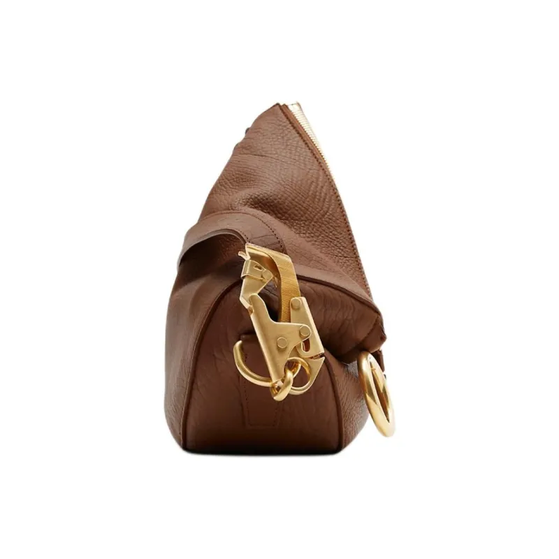 Burberry Knight Grain Calfskin Shoulder Bag, Crossbody Bag Trumpets Women's Hazelnut Brown-1