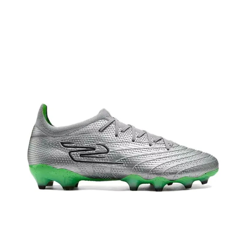 Skechers MEN'S GO BASKETBALL Artificial Ground Non slip And Sweat wicking Soccer Shoes Men's Silver Green-1