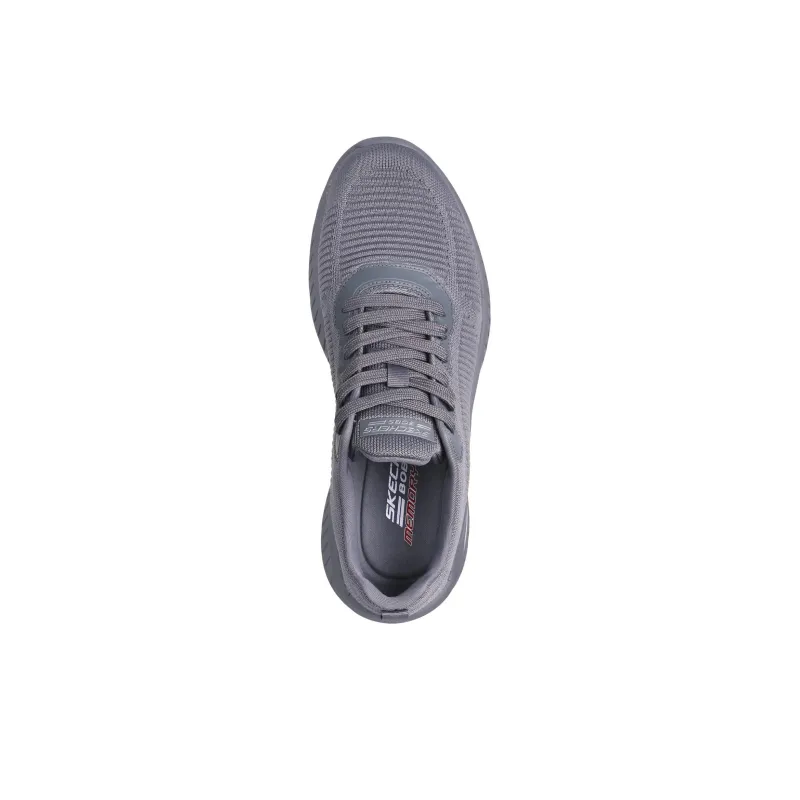 Skechers Bob's SPORT Anti Slip Wear Resistant Low Top Casual Shoes Men's Gray-3