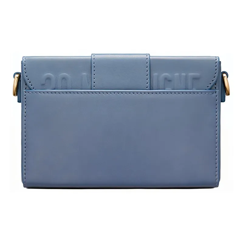 DIOR Cow Leather Handbag, Shoulder Bag, Crossbody Bag Women's Blue-1