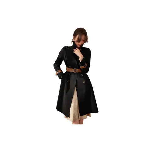 ROEYSHOUSE Trench Coats Women's Black