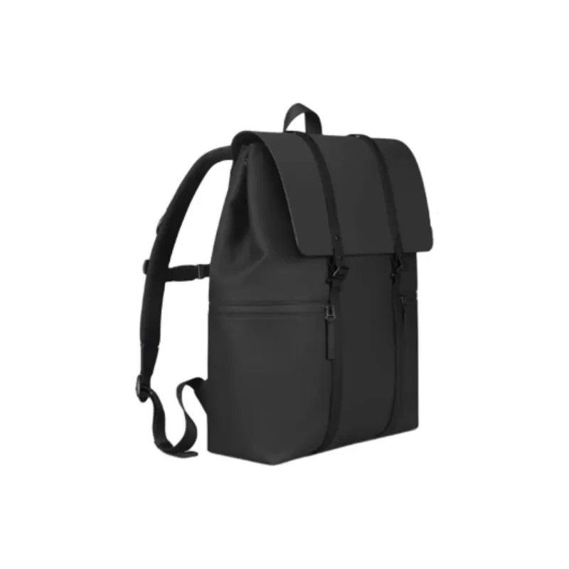 Gaston Luga Waterborne Polyurethane Backpack Medium Size Unisex Black-1