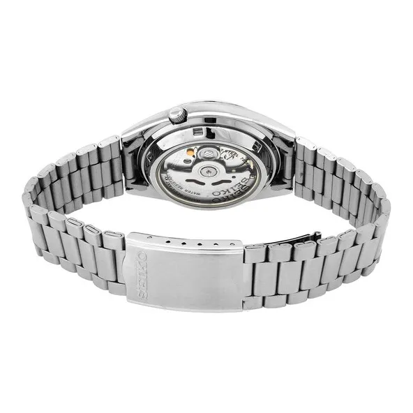 SEIKO Automatic Mechanical Movement Stainless Steel Strap Watch Men's Watches Silver Dial-2