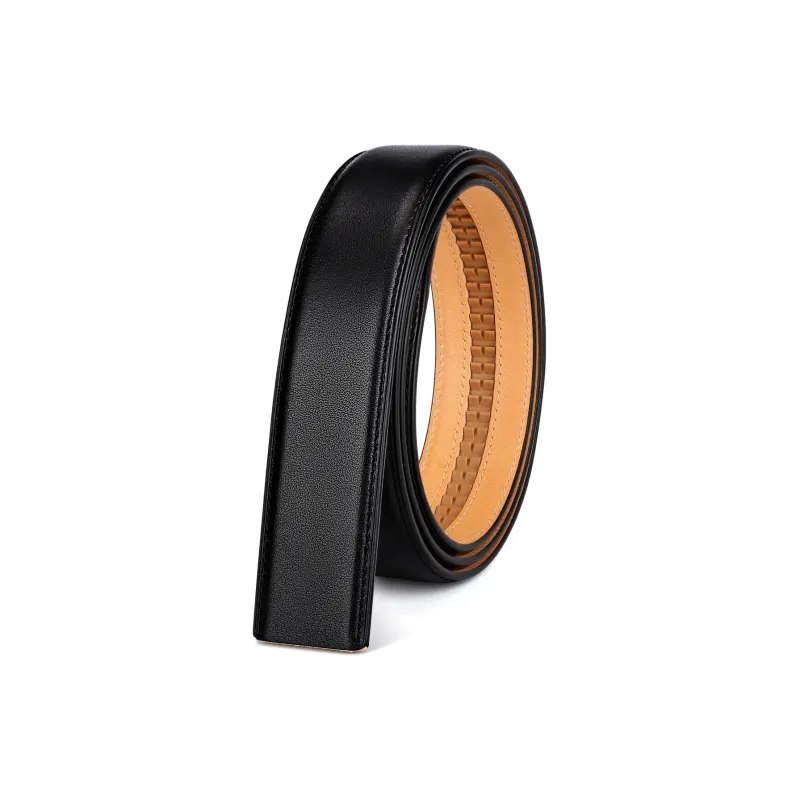 Jaylen Oos The First Layer Of Calfskin Headless Belt Men's Vegetable Tanned Rubbed Craft 3.5/3.8cm-1