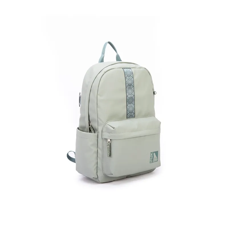 INUK Polyester Backpack Regular Unisex Yellow/Milk Tea Beige/Green/Pink-38