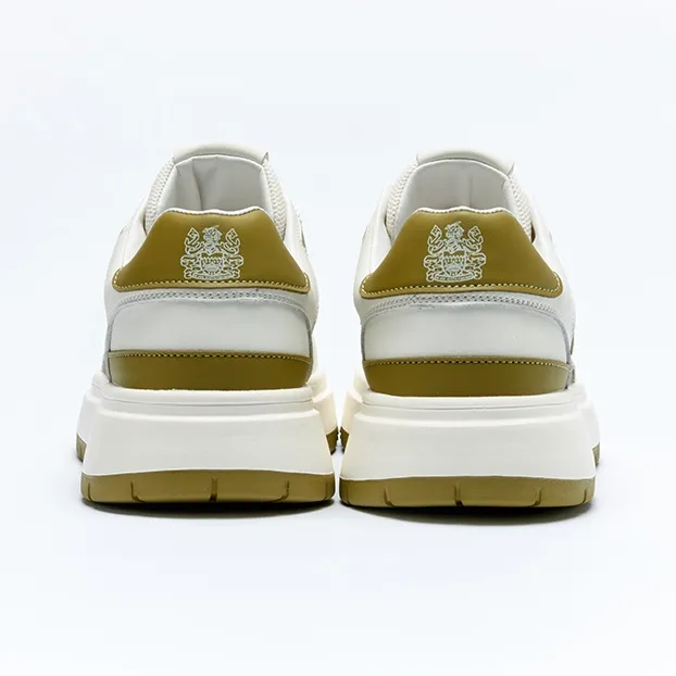 AQUASCUTUM [British Century Brand] Comfortable Color Blocking Small Platform Skateboard Shoes-18