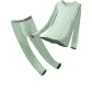 Crew Neck Clothing Sets (Seaweed Green) Modal Cotton/Antibacterial Anti-Mite
