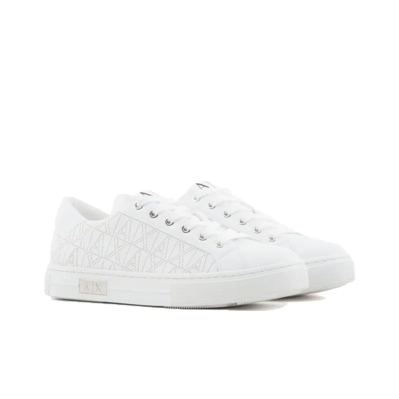 ARMANI EXCHANGE Logo-pattern Perforated Sneakers-2