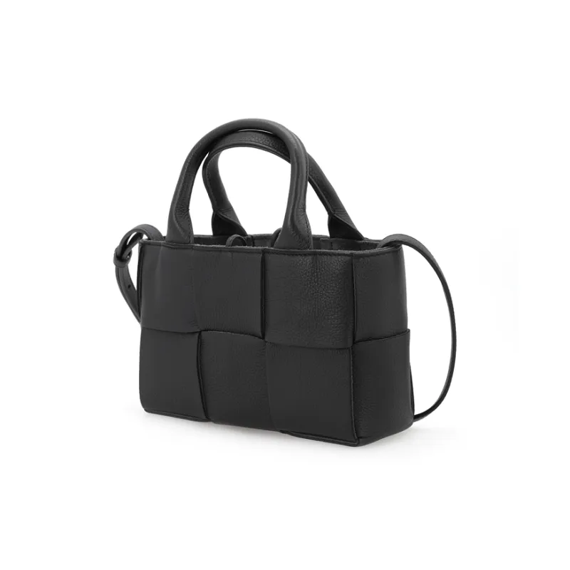 Bottega Veneta ARCO Cow Leather Tote Bag, Shopping Bag, Shoulder Bag, Crossbody Bag, Handbag Extra Mini Women's Black-3