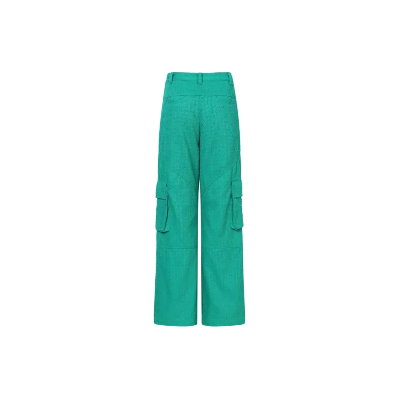 JAC FLEURANT Casual Pants Women's Green-1