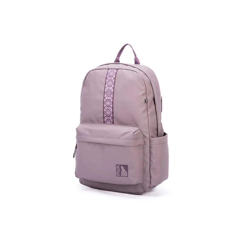 INUK Polyester Backpack Regular Unisex Yellow/Milk Tea Beige/Green/Pink-44
