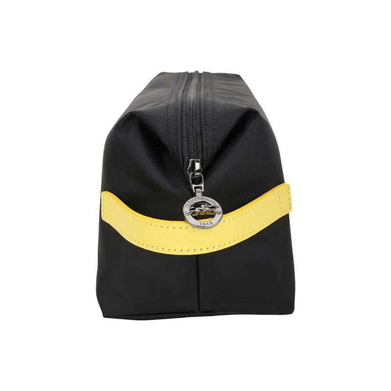 LONGCHAMP Nylon With Canvas Canvas Bag Handbag Toiletry Bag Women's Black-2