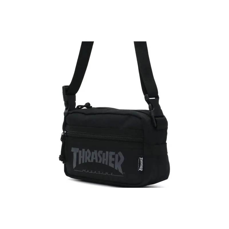 Thrasher Polyester Crossbody Bag Regular Unisex Black-2