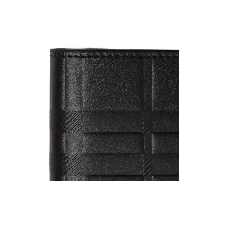 Burberry Cow Leather Wallet Regular Men's Black-4