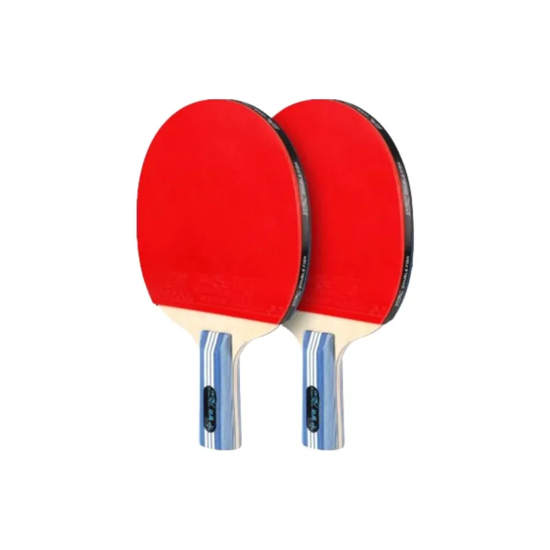 DOUBLEFISH Ping Pong Paddles Unisex Pure Wood Black Red-3