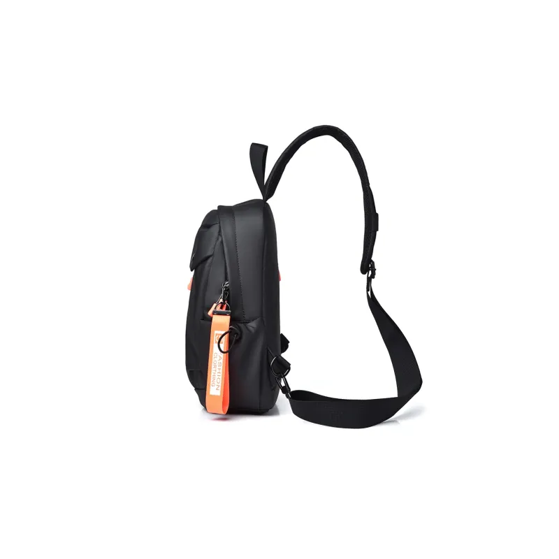 Venerable Brahma Oxford Backpack Crossbody Bag Portable Sling Bag Regular Men's Black/Gray-3