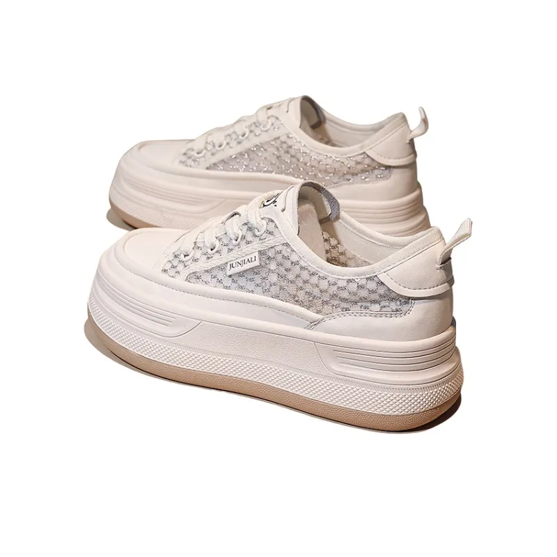 Junjali Anti-Slip And Wear-Resistant Breathable Low-Top Casual Shoes Women's-4
