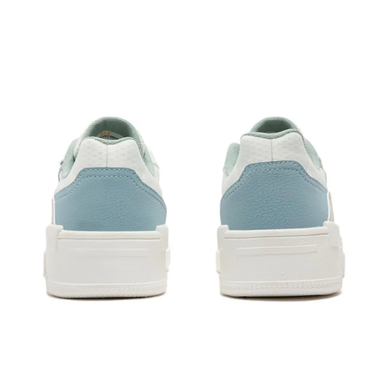 361° Wear Resistant Low Top Skateboard Shoes Men's White Green-3