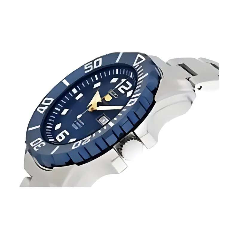 SEIKO Automatic Mechanical Movement Stainless Steel Strap Watch Unisex Blue Dial-1
