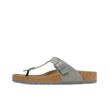 Birkenstock Gizeh Abrasion Resistant Flip Flops Unisex Gray Narrow