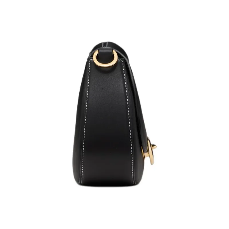 Valentino Calfskin Crossbody Bag Shoulder Bag Small Size Women's Black-3