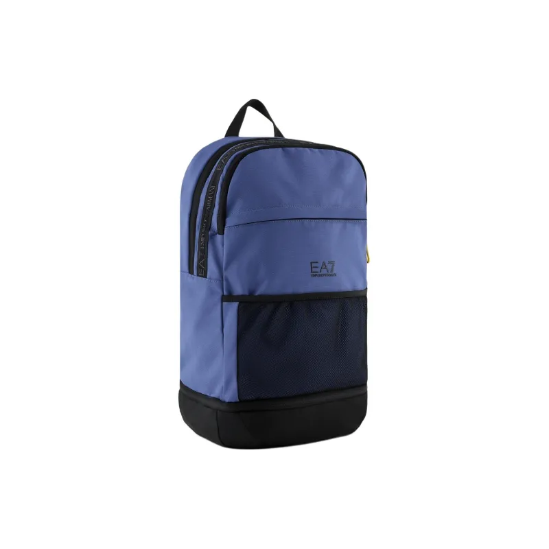 EMPORIO ARMANI EA7 Polyester Backpack Unisex Blue-1