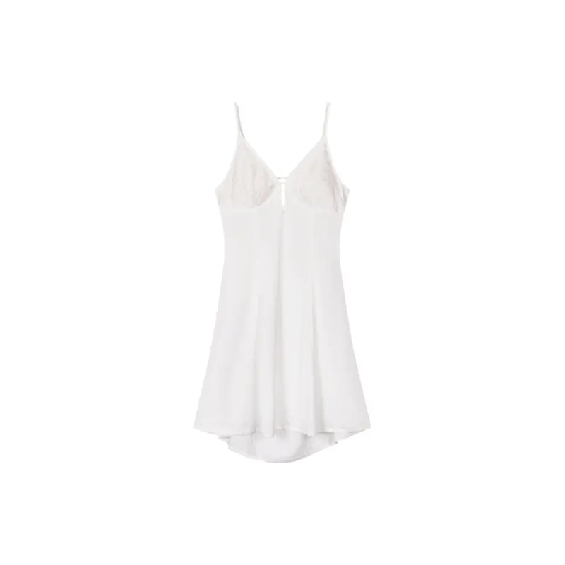 H YXIANG Nightgown Women's Black-1