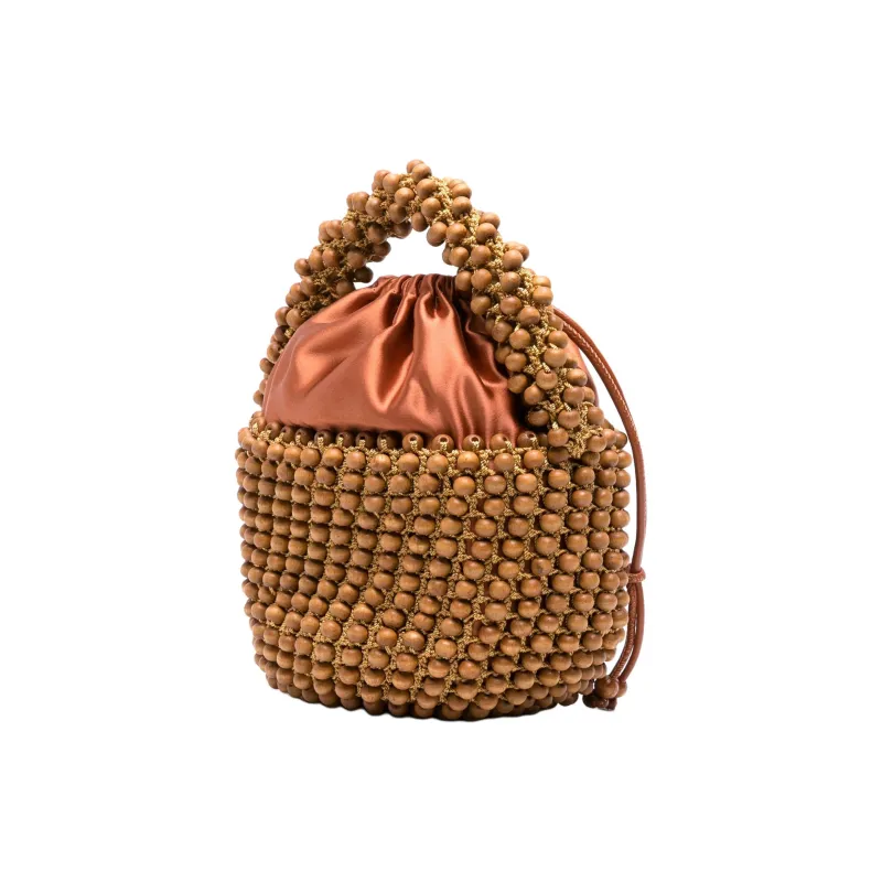 CULT GAIA Wooden Handbag Mini Women's Brown-1