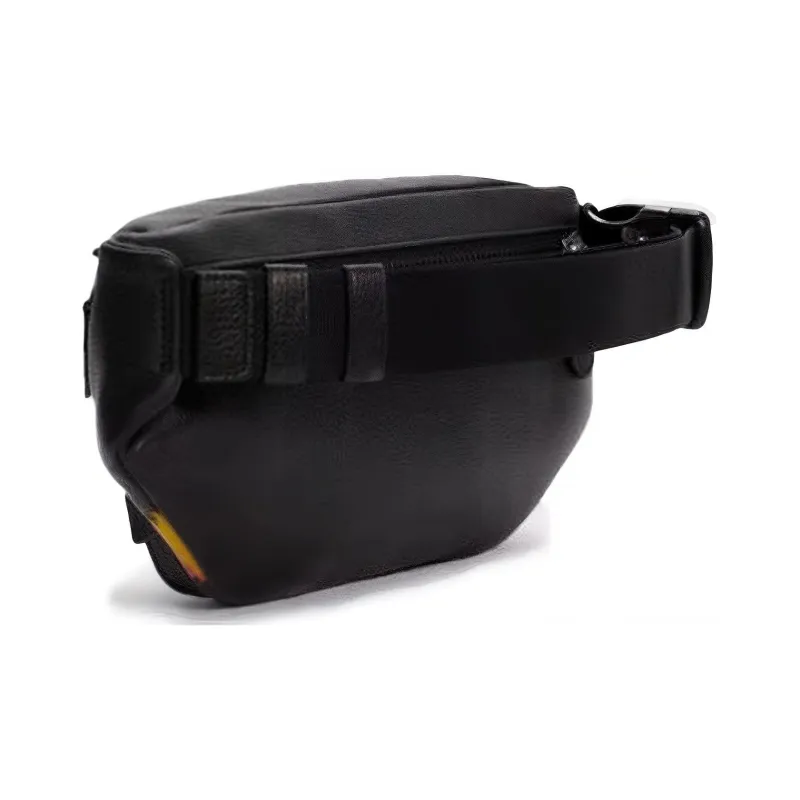 COACH Jean Michel Basquiat Collaboration Track Leather Crossbody Bag, Sling Bag, Fanny Pack Large Size Men's Black-2