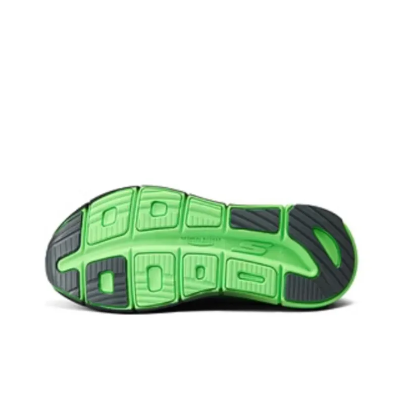 Skechers MEN'S GO Cushioned Slip Resistant Low Top Running Shoes Men's Black Green-4
