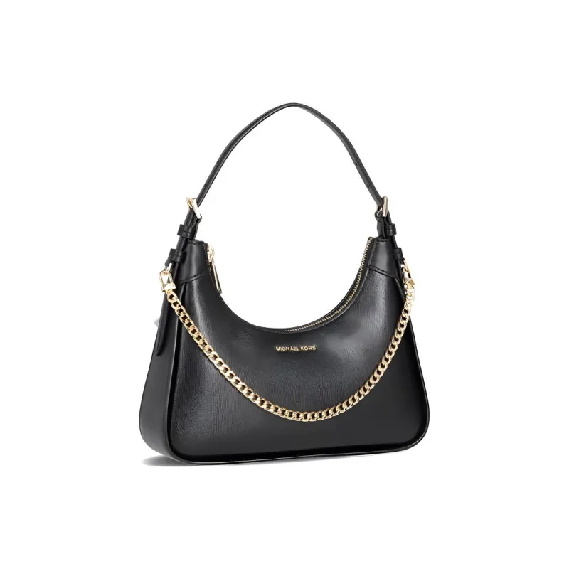 MICHAEL KORS Wilma Cow Leather Patchwork With Artificial Leather Handbag Shoulder Bag Medium Size Women's Black-1