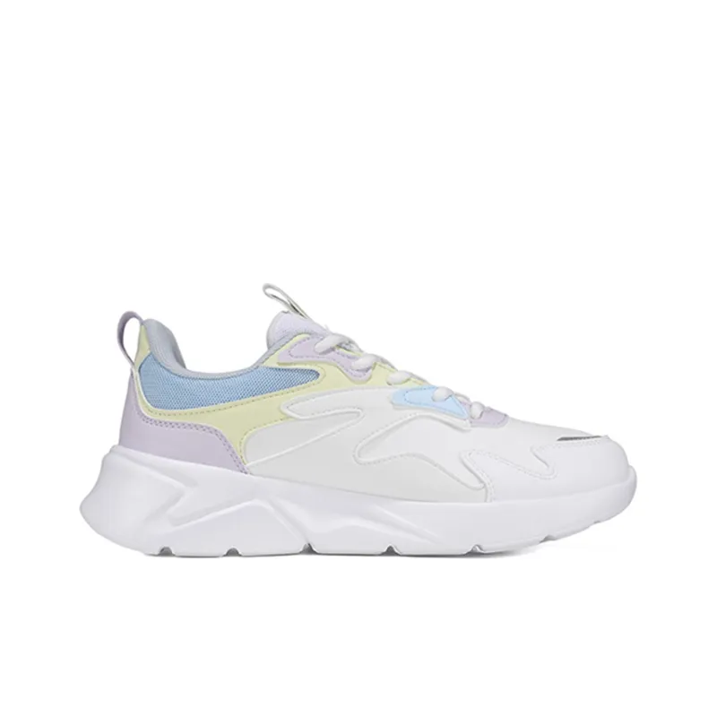 QIAODAN Cushioning Anti-Slip And Wear-Resistant Low-Top Running Shoes Women's Jordan White-1
