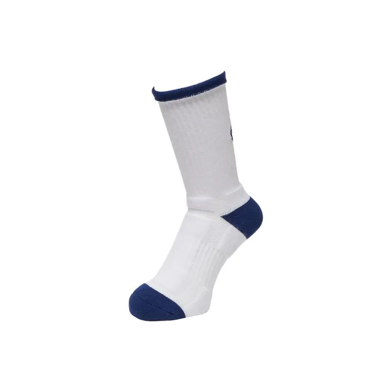 Asics Basketball Socks Unisex 1 Pack Bright White Deep Sea-0