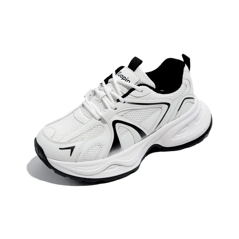 TUOPIN Height Increasing Abrasion Resistant Breathable Low Top Chunky Sneakers Unisex-53