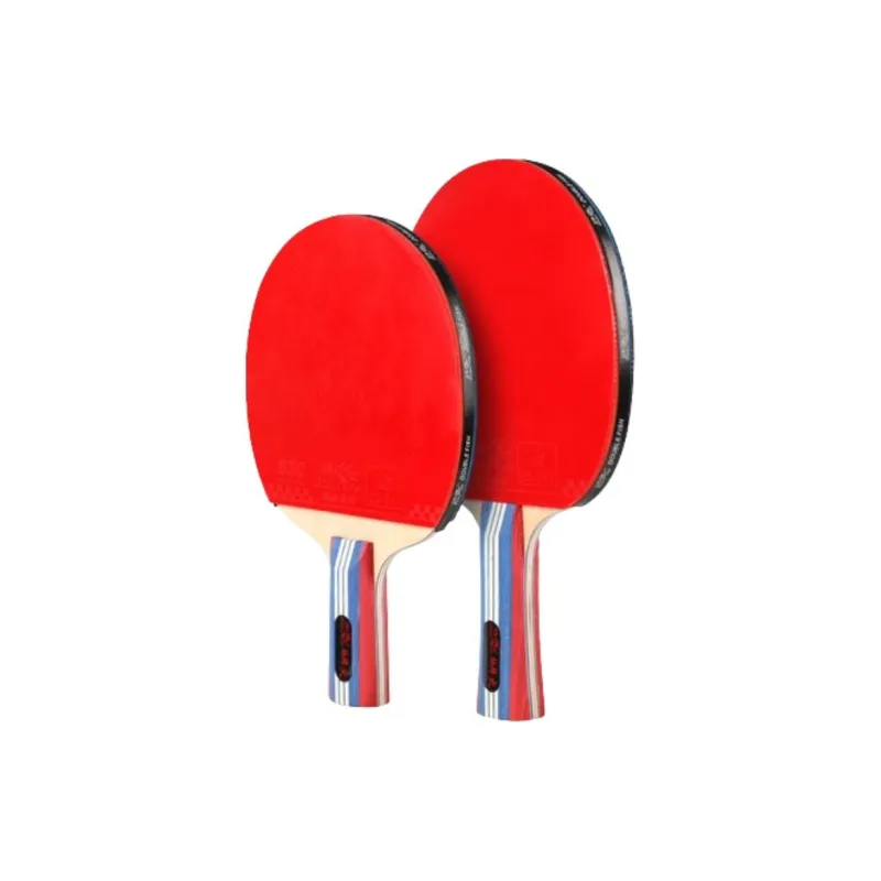 DOUBLEFISH Ping Pong Paddles Unisex Pure Wood Black Red-8