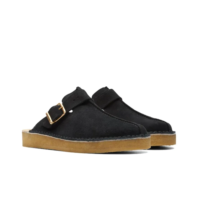 Clarks Closed Toe Slippers Men's Black-2