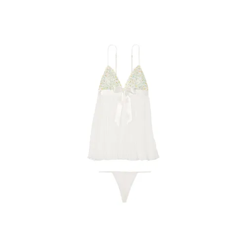 Victoria's Secret VERY SEXY Daisy ChainEmbroidery PleatedBabydollSet Underwear Set Women's