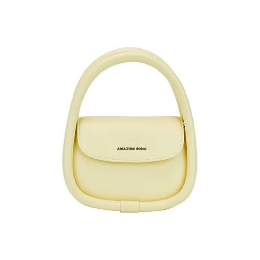 AMAZING SONG Cow Leather Handbags Mahjong Crossbody Bags Medium Size Women's White/Blue/Red/Yellow-1