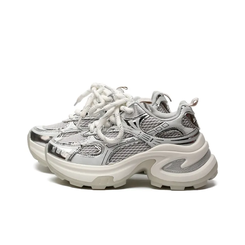 Zun'er Cushioning Anti Slip And Wear Resistant Low Top Chunky Sneakers Women's-1